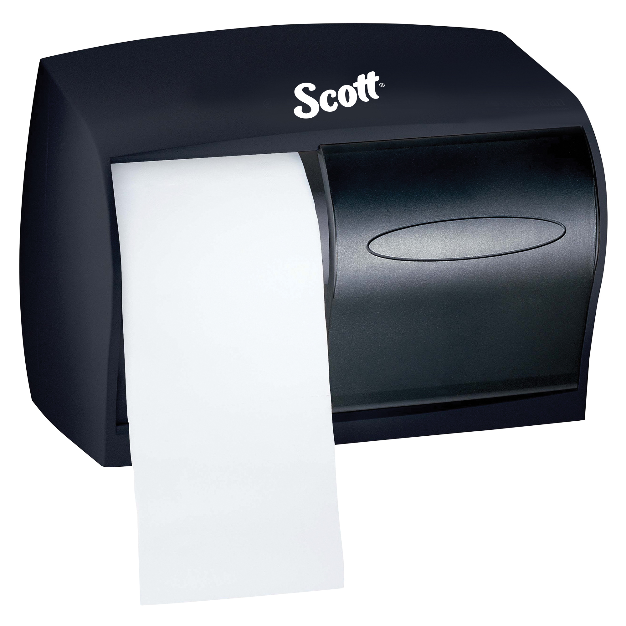 Scott&reg; 09604 Coreless Double Roll Bathroom Tissue Dispenser, 7.63 in OAL, Wall Mount, Plastic, Domestic