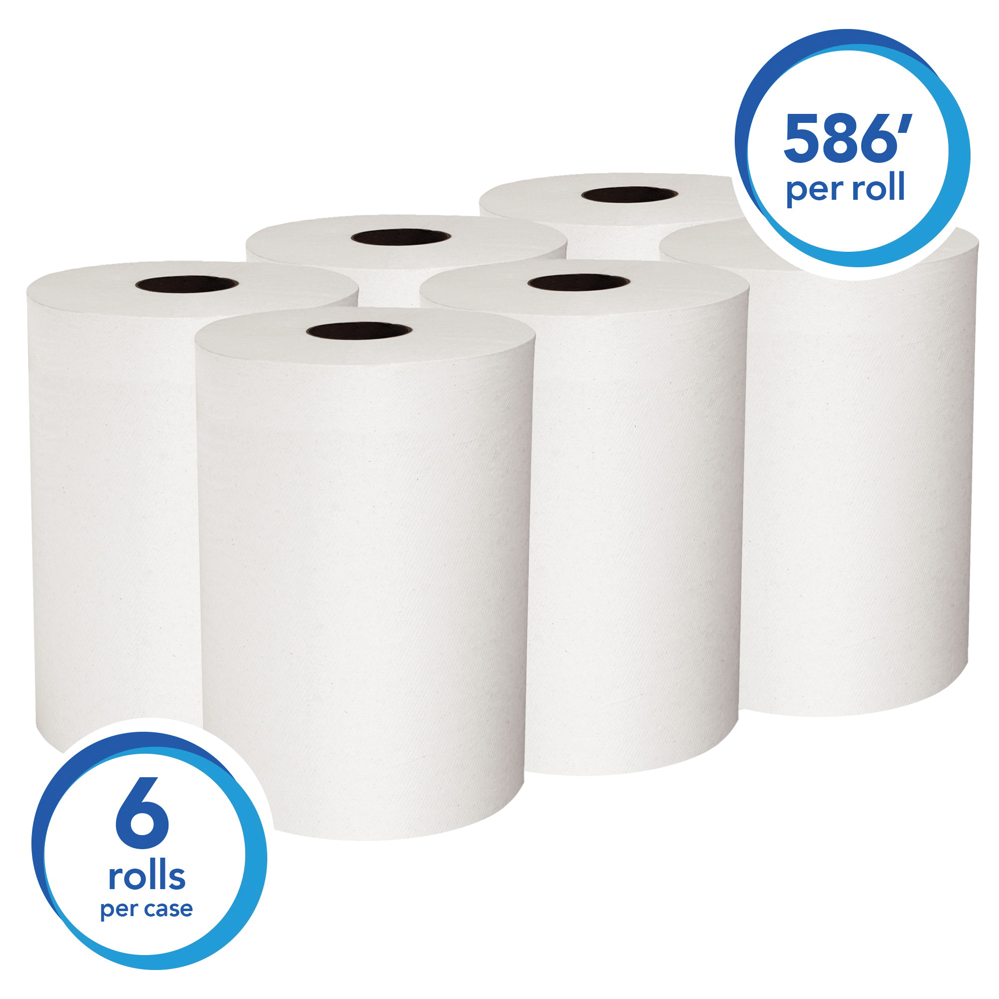Scott&reg; 12388 Control&trade; Slimroll&trade; Hard Roll Towel, 1 Plys, Paper, White, 8 in W