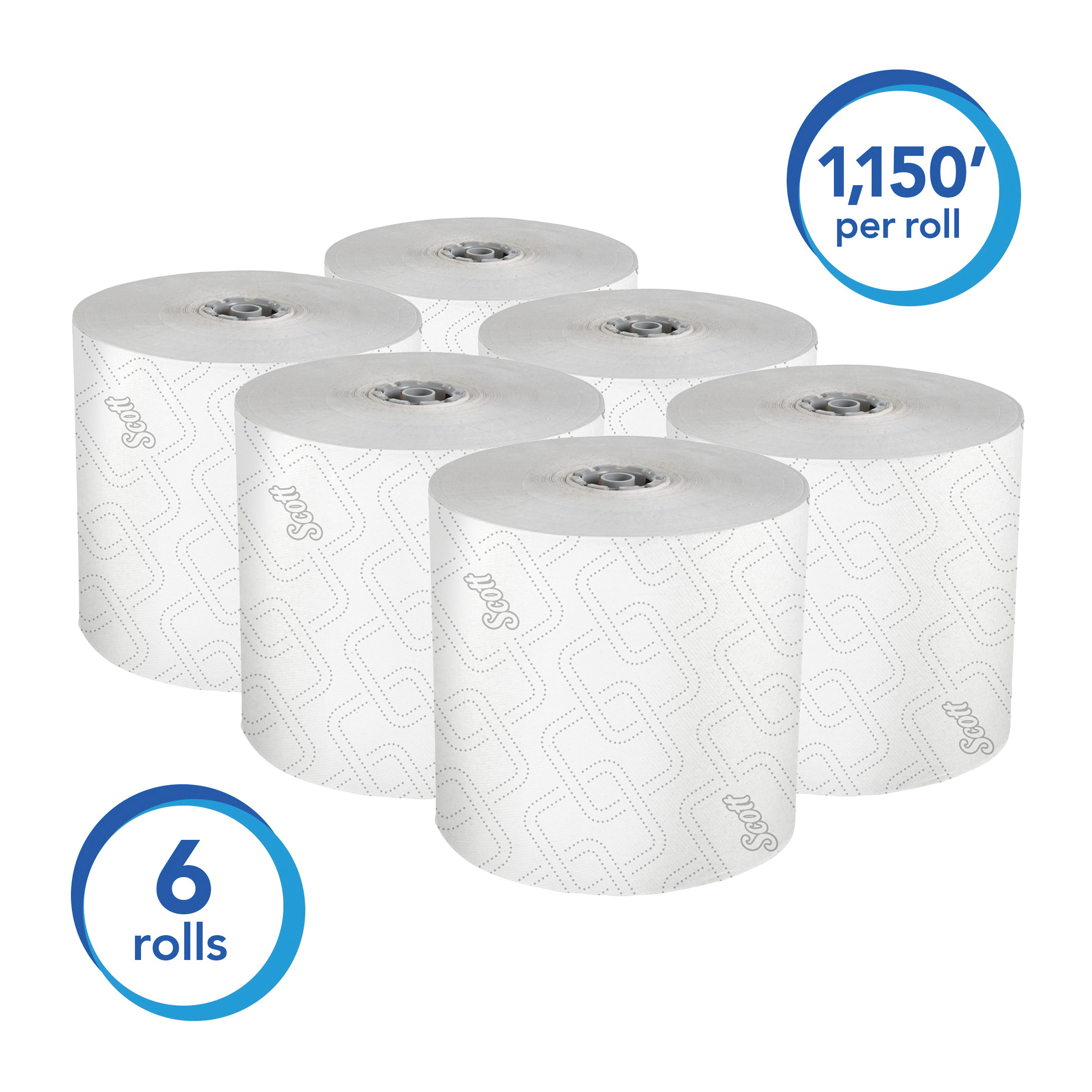 Scott&reg; 25703 Pro&trade; High Capacity Hard Roll Towel, 1 Ply, Paper, White, 7-1/2 in W