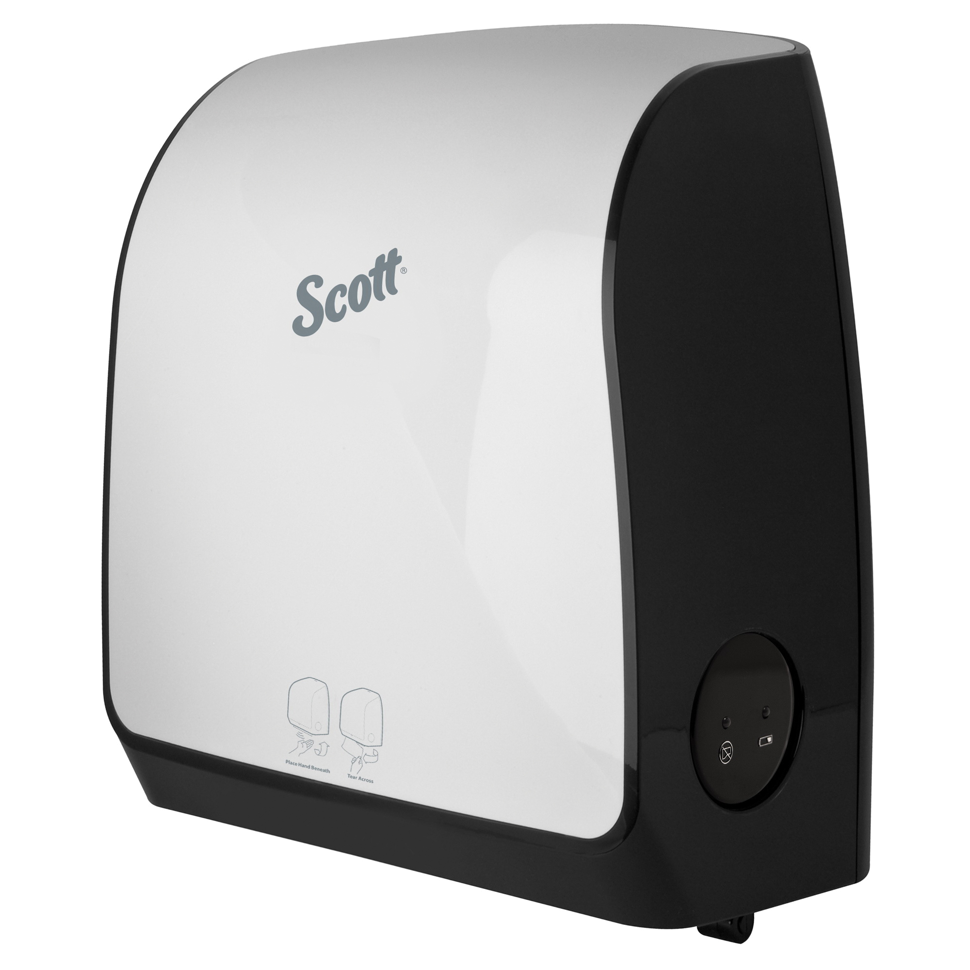 Scott&reg; 34349 MOD* E Electronic Hard Roll Towel Dispenser, 9.18 in OAL, Wall Mount, Plastic, Domestic