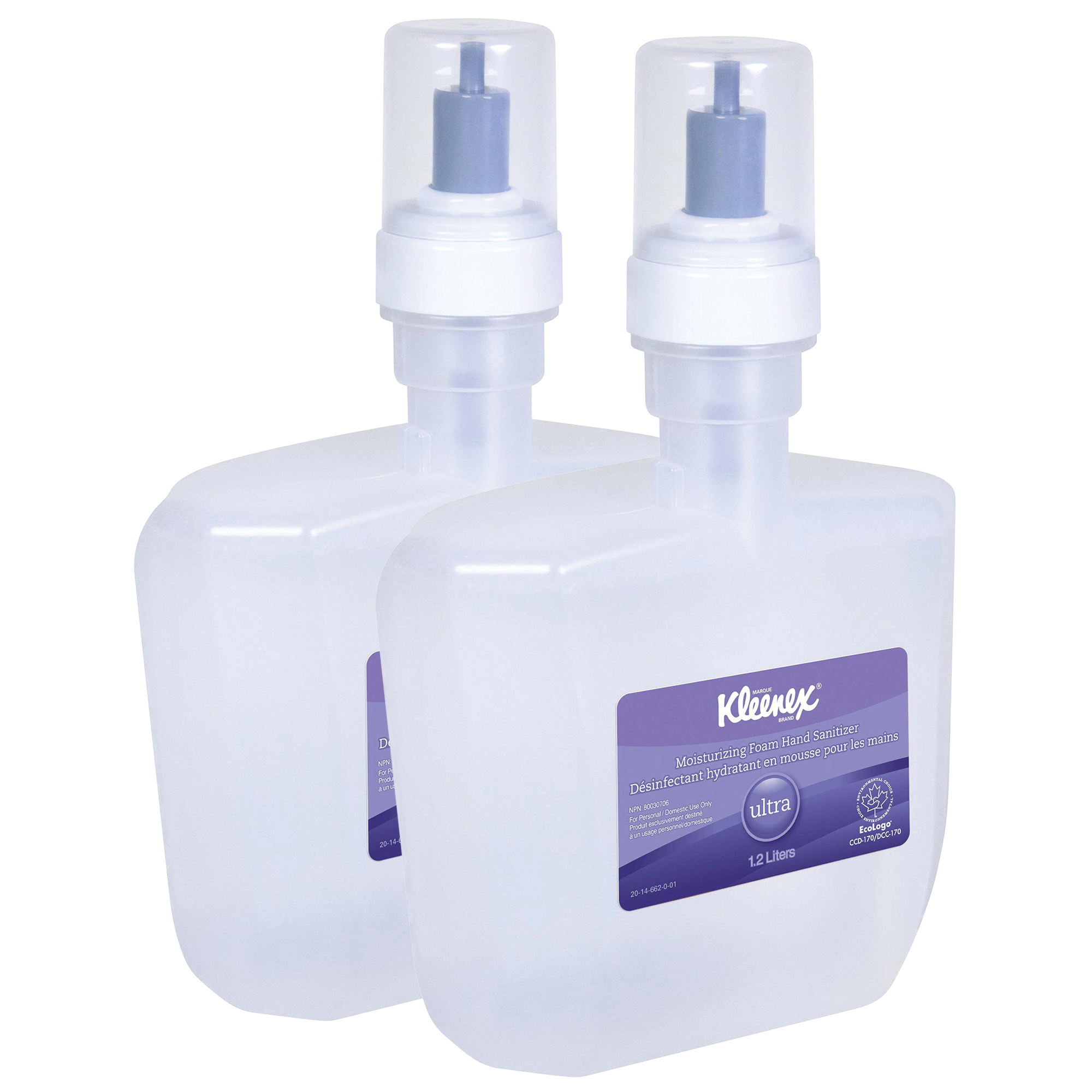 Scott&reg; 34643 ULTRA* Moisturizing Foam Hand Sanitizer, 1.2 L Nominal, E-Cassette Package, Liquid Form, Alcohol/Odorless Odor/Scent, Clear