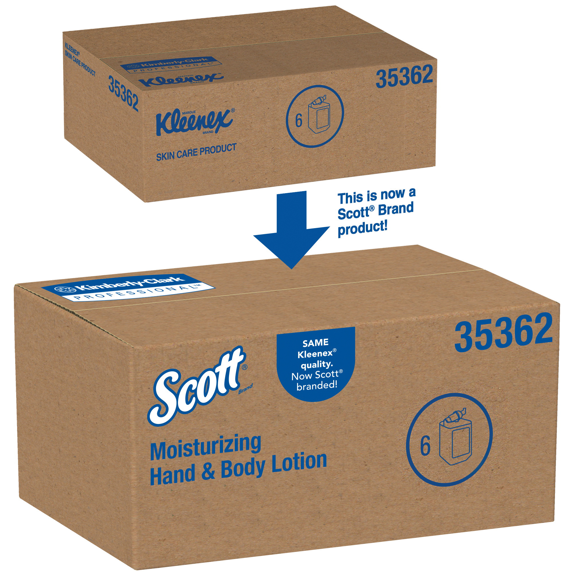 Scott&reg; 35362 Moisturizing Hand and Body Lotion, 1 L, Bottle, Lotion, Fresh, White