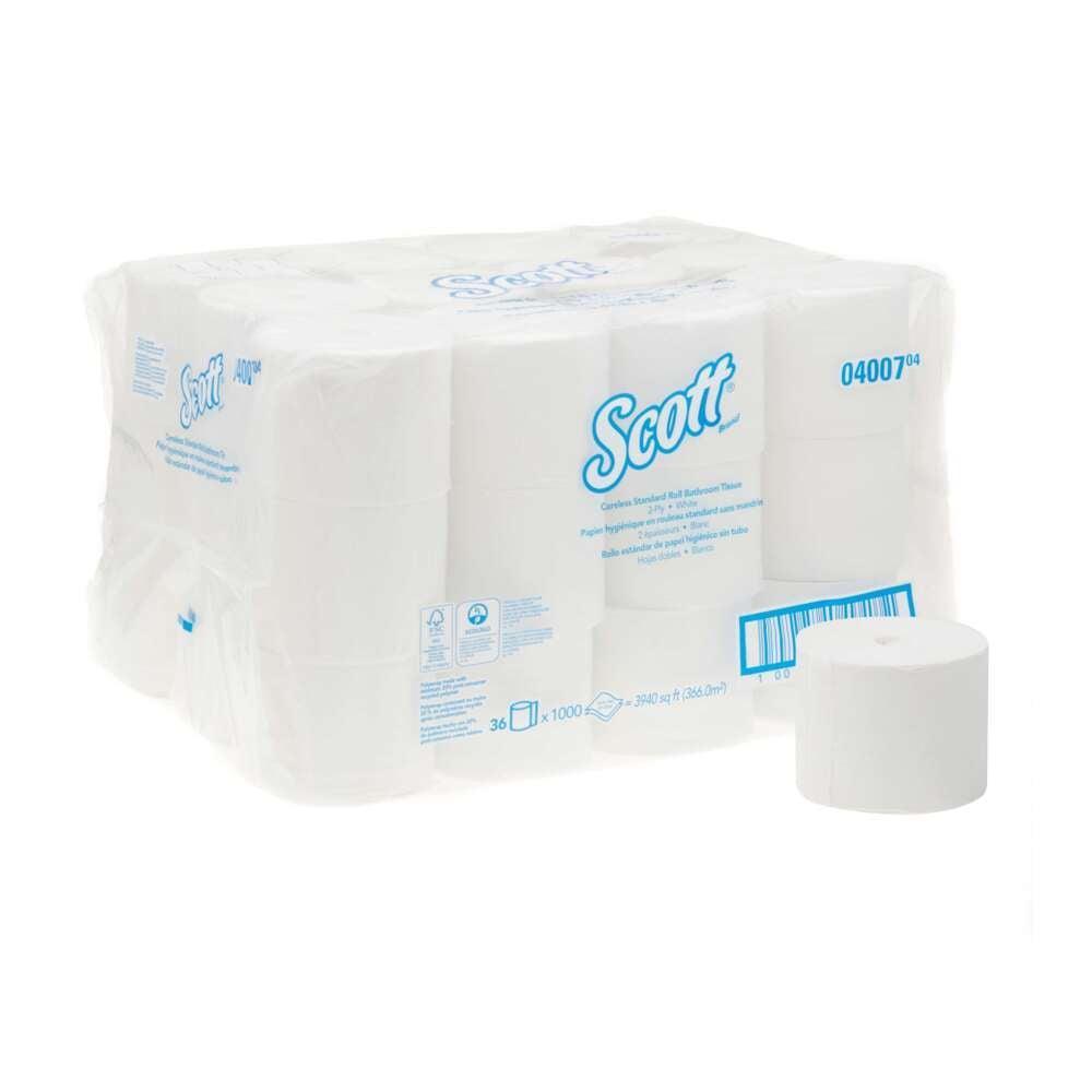 Scott&reg; 07006 JRT Jr. Coreless Bathroom Tissue, 13800 Sheets, 2 Plys, Fiber