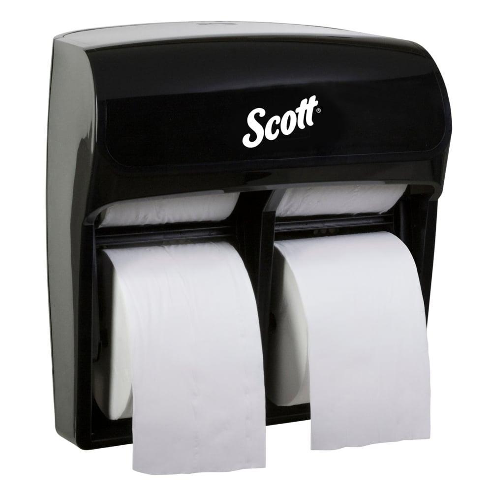 San Jamar&reg; R260XC Locking Toilet Tissue Dispenser, (2) Standard Rolls Capacity, Steel