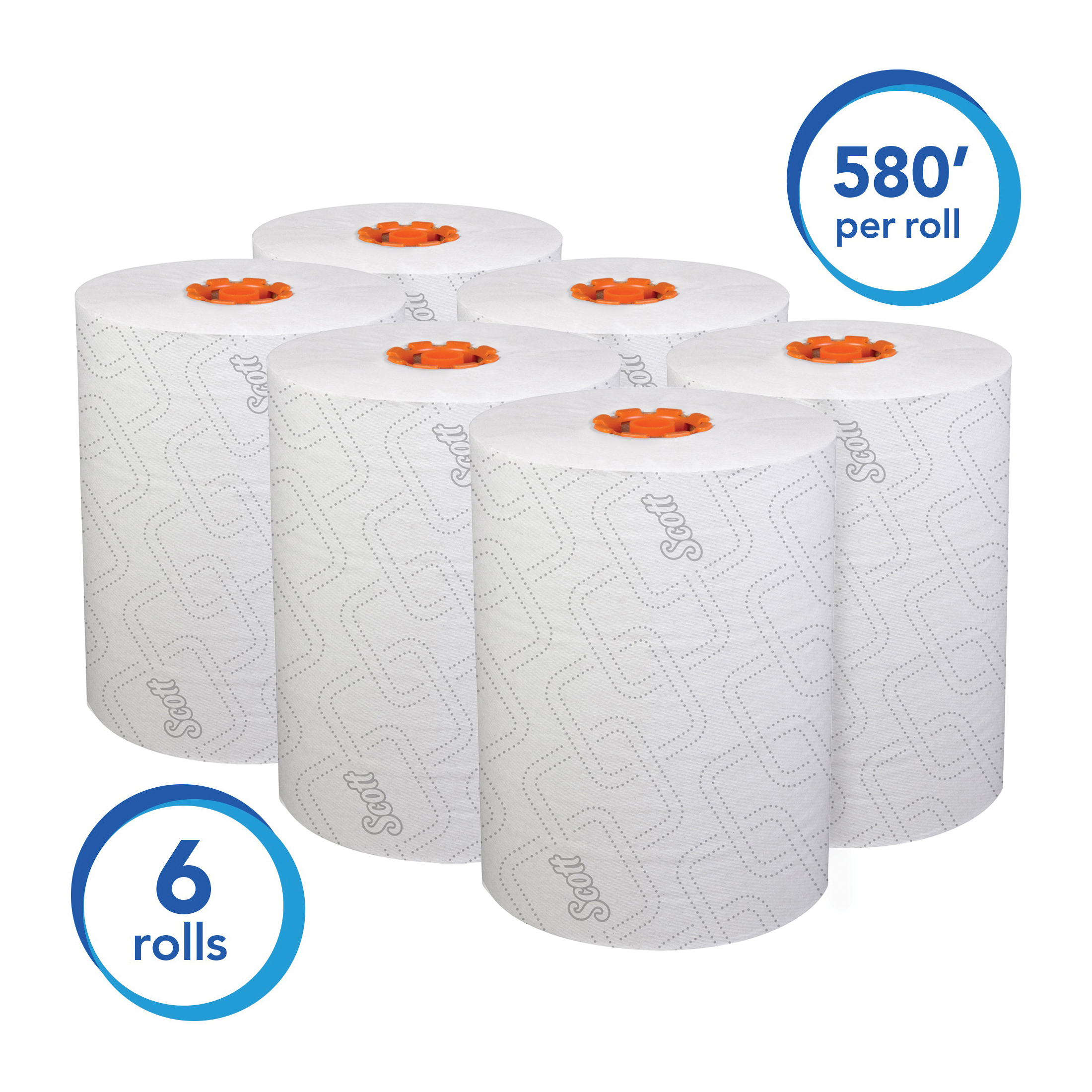 Scott&reg; Control&trade; Slimroll&trade; 47035 Hard Roll Paper Towel, 1 Ply, Paper, White, 8 in W