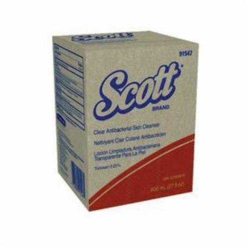 Scott&reg; 91547 Anti-Bacterial Skin Cleanser, 800 mL Nominal, Bag-in-Box Package, Liquid Form, Floral Odor/Scent, Clear Glass