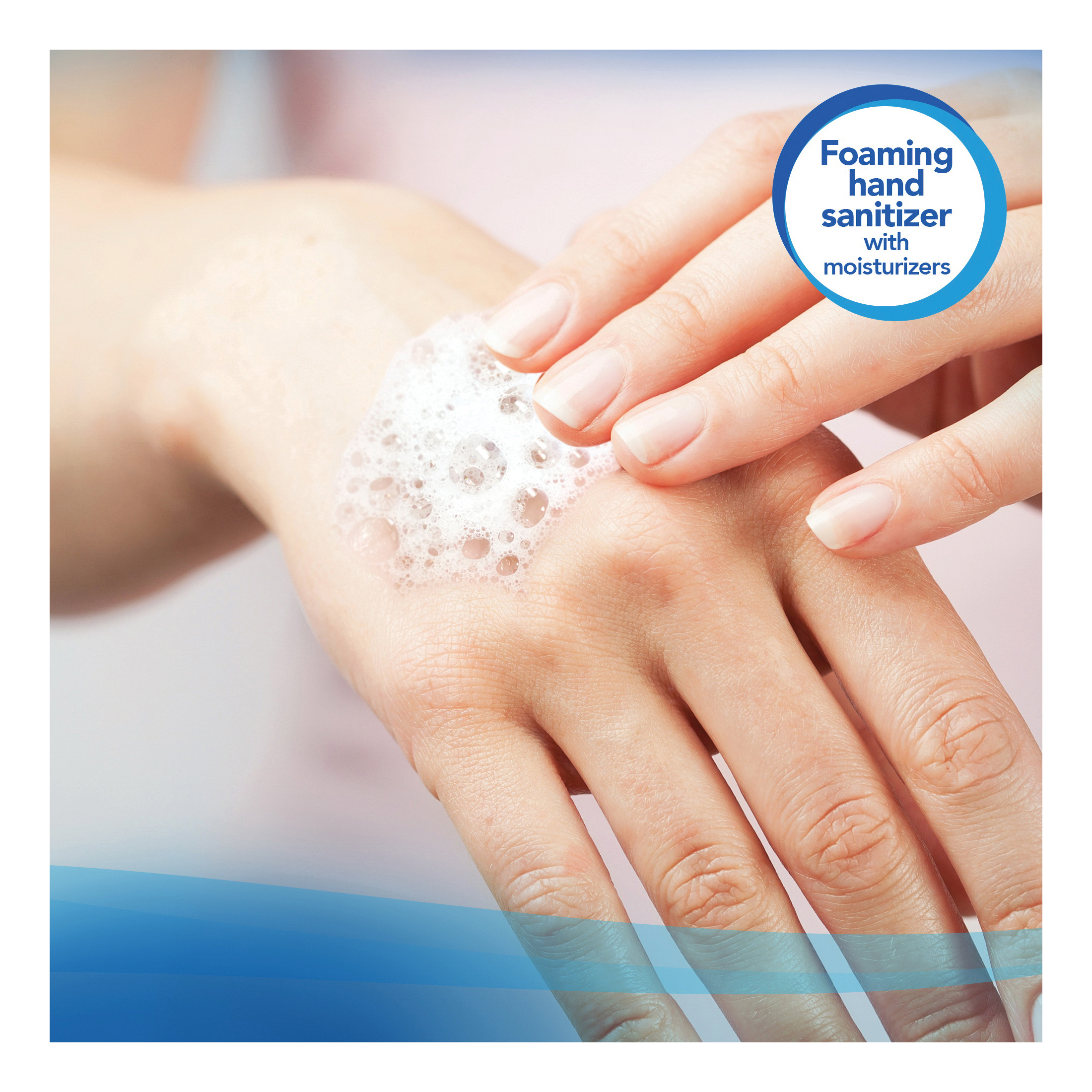 Scott&reg; 91590 Moisturizing Foam Hand Sanitizer, 1.2 L Nominal, E-Cassette Package, Gel Form, Pleasant/Fresh Odor/Scent, Clear
