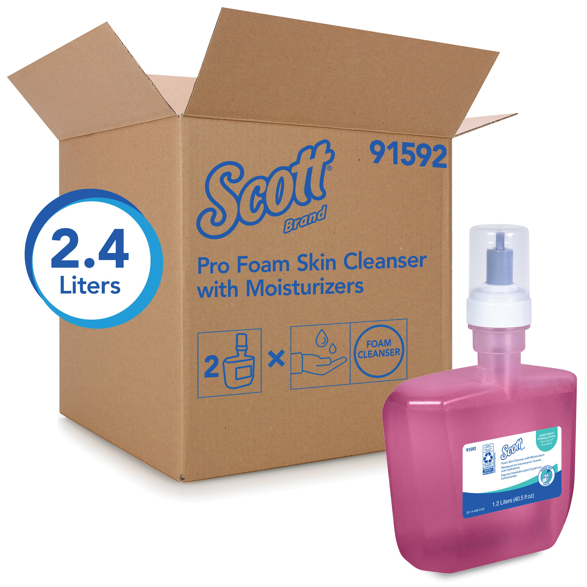 PURELL&reg; 5279-02 Professional HEALTHY SOAP&reg; Antimicrobial Soap, 2000 mL Nominal, Dispenser Refill Package, Foam Form, Plum Odor/Scent, Clear/Yellow