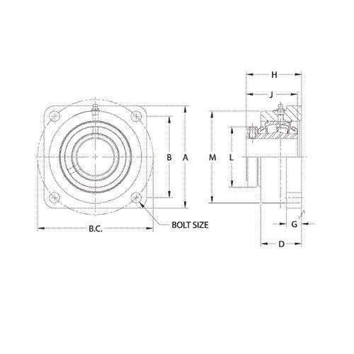 Sealmaster&reg; 738506 MORUSFBE5000-208