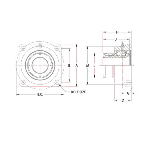 Sealmaster&reg; 738866 MORUSFBE5000A-208