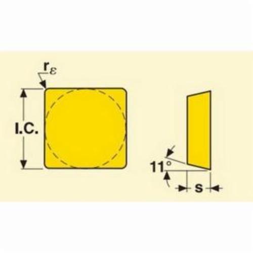 Seco 26090 Turning Insert, ANSI Code: SPMR423-F2 TP40, SPMR Insert, Material Grade: M, P, 120312 Insert, Squared Shape, 12 Seat, Positive Rake, Neutral Cutting, For Use On Stainless Steel and Steel, Carbide, Manufacturer's Grade: TP40