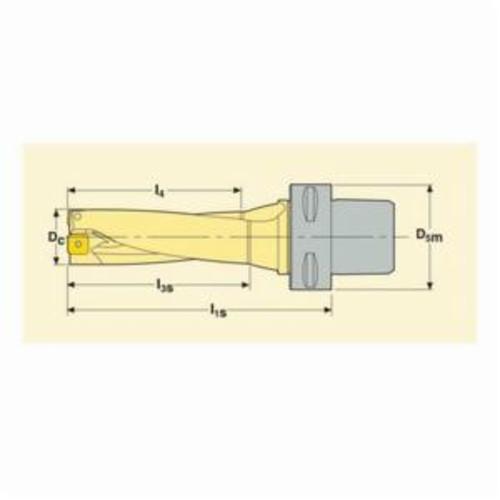 Seco 26591 Perfomax&trade; SD503 Indexable Insert Drill, 29 mm Drill, C6 Modular Connection, 3XD Drill Depth by Dia Ratio, SPGX/SCGX Insert, 87 mm D Max Drill