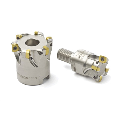 product Ingersoll GOLD-MAX4™ 3026897 SJ6F 90 deg Medium Density Face Mill With Cartridges, 2 in Dia Cutting, 1.57 in OAL, 0.42 in Max Depth of Cut