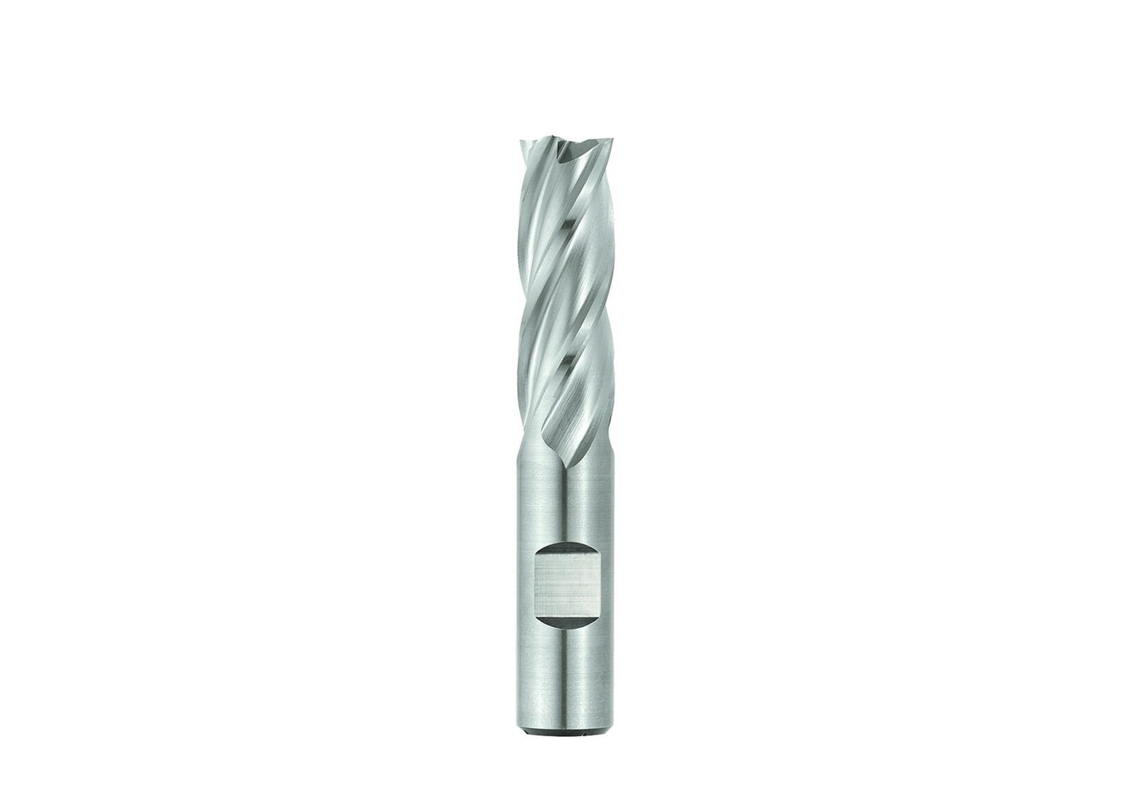 Cleveland&reg; C32481 HGC-2 Center Cutting General Purpose Single End Square End End Mill, 11/64 in Dia Cutter, 7/16 in Length of Cut, 2 Flutes, 3/8 in Dia Shank, 2-3/8 in OAL, Uncoated