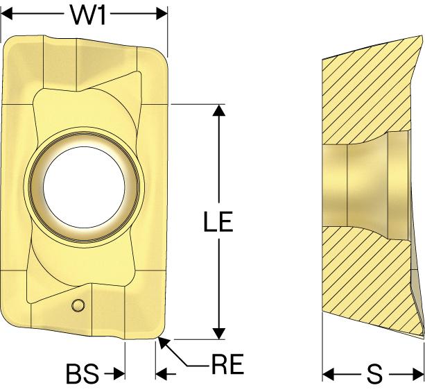 Seco 02636205 Milling Insert, ANSI Code: SCET120630T-MD16 MP2500, SCET Insert, 120630 Insert, Carbide, Manufacturer's Grade: MP2500, Squared Shape, Material Grade: C6