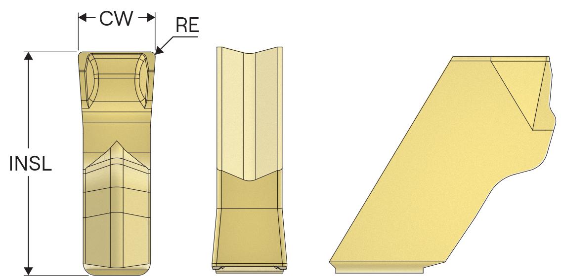 Seco 02636205 Milling Insert, ANSI Code: SCET120630T-MD16 MP2500, SCET Insert, 120630 Insert, Carbide, Manufacturer's Grade: MP2500, Squared Shape, Material Grade: C6