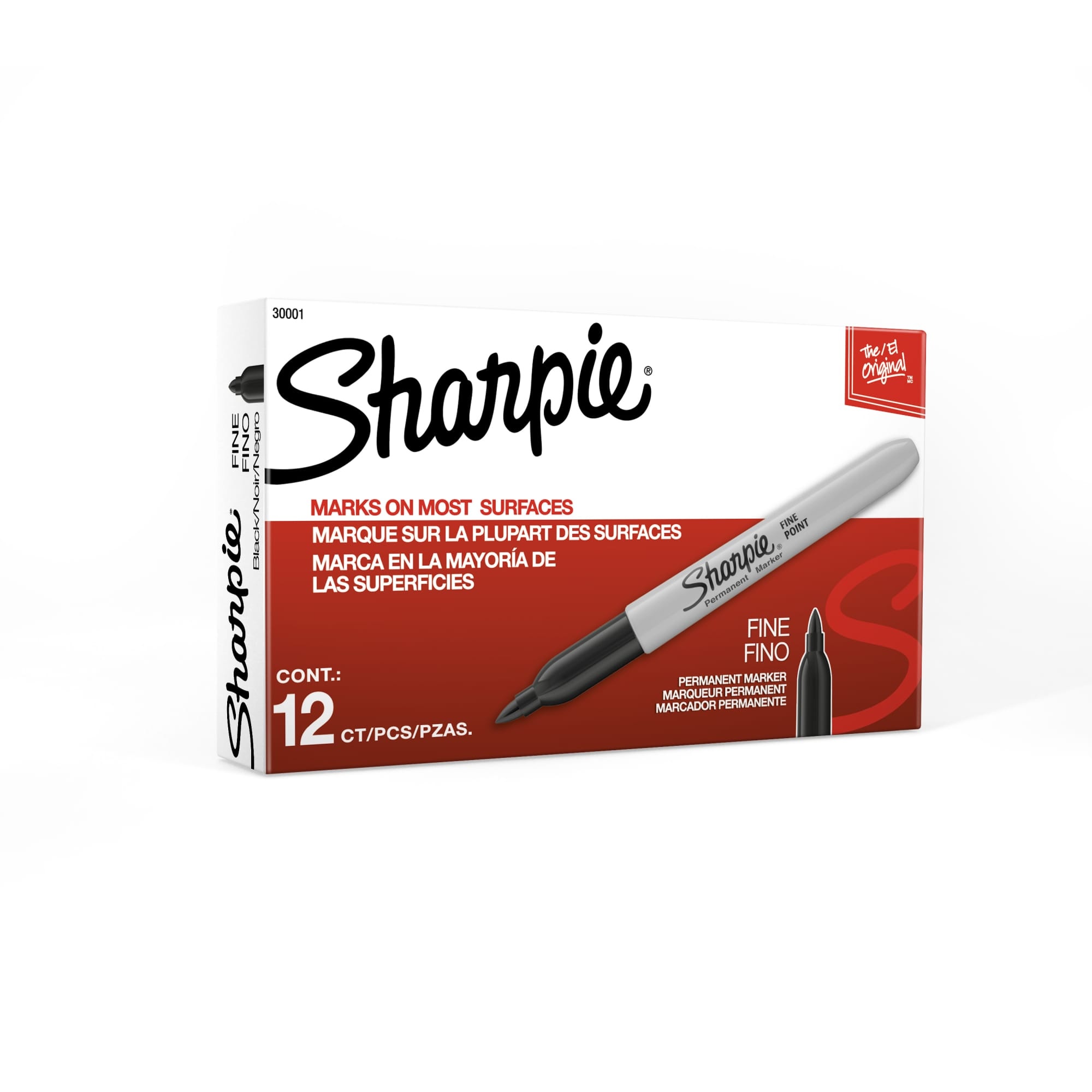 Sharpie&reg; Mean Streak&reg; 85018 Non-Washable Permanent Marking Stick, White Ink, Bullet Tip