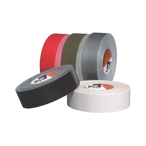 Shurtape&reg; 101178 PC 622 Premium-Grade Stucco Duct Tape, 55 m L x 72 mm W, 12.5 mil THK, Rubber Adhesive, Polyethylene Film with Cloth Carrier Backing, Silver