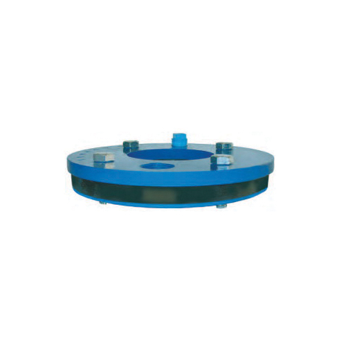 Simmons 3595 Single Hole Well Seal, 6-5/8 in Well ID, 3/4 in THK, Solid Top Plate Head, Hot Roll Steel Primary Ring, 35 Durometer Molded Rubber Mating Ring