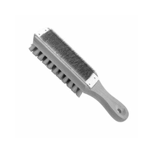 CRESCENT NICHOLSON® 21467 File Card and Brush, 10 in OAL, Wood Handle