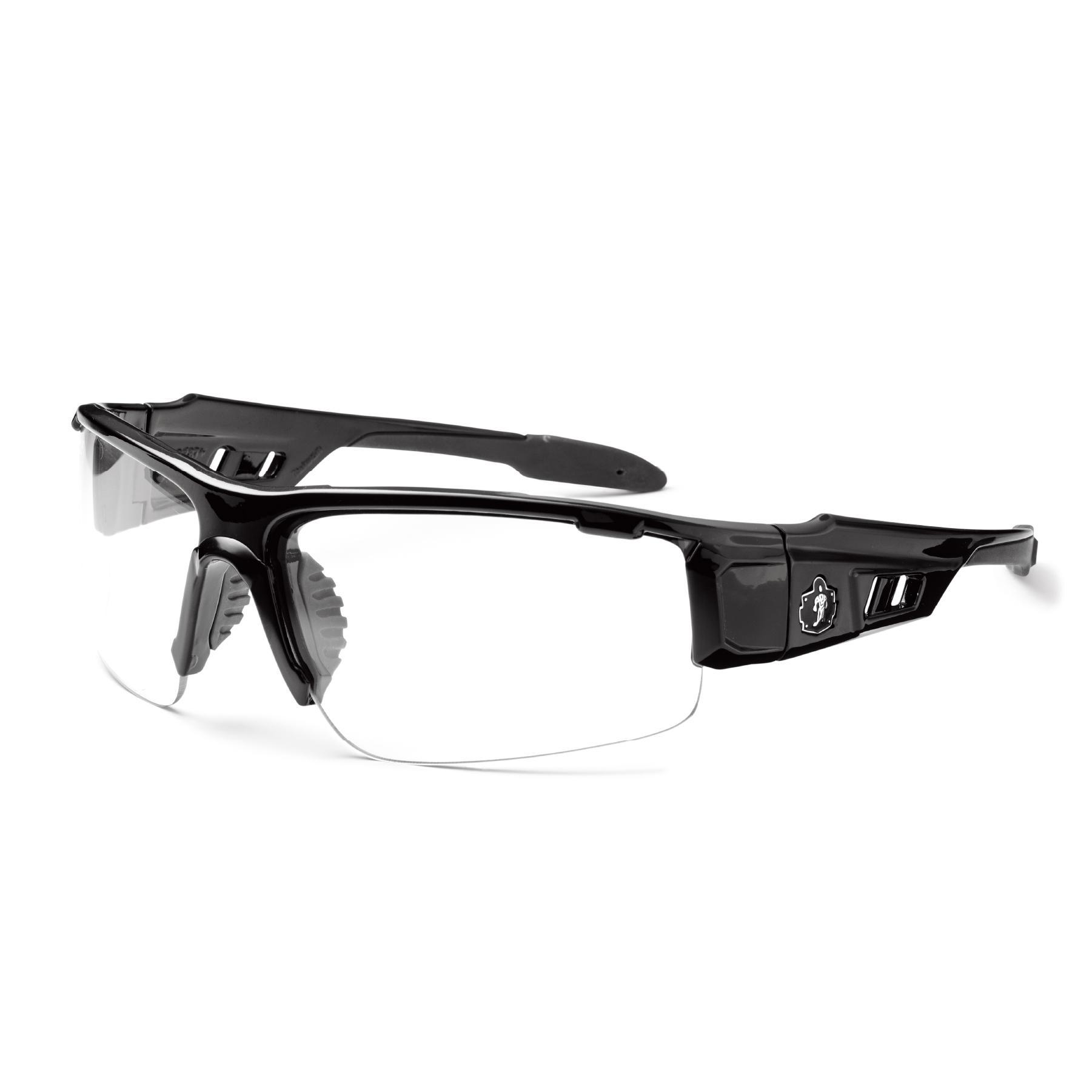 product Skullerz&reg; 50130 ODIN Safety Glasses, Anti-Scratch, Smoke Lens, Full Framed Frame, Matte Gray, Nylon Frame, Polycarbonate Lens, ANSI Z87.1+, CSA Z94.3, MIL-PRF 32432