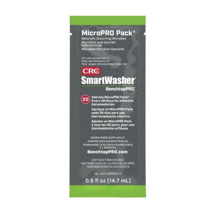 SmartWasher&reg; BenchtopPRO&reg; 3375-MPROP-4 Micropro Pack, 0.5 fl-oz, Clear