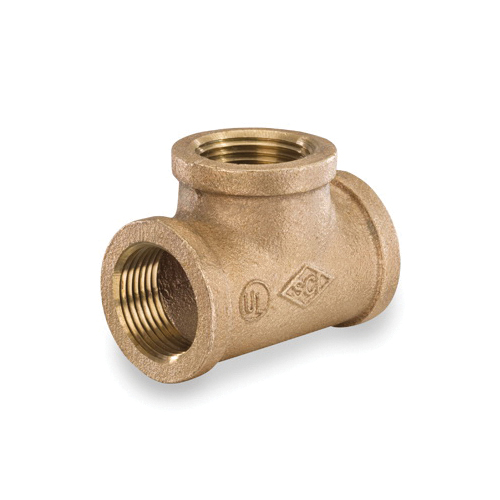 Smith-Cooper® 36T 1030L 36T 1L Tee, 3 in Nominal, Thread End Style, 125 lb, Brass