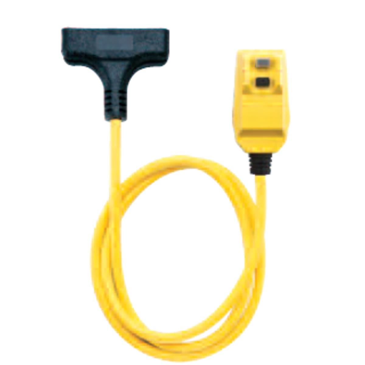 Southwire&reg; 14880228-6 Right Angle Tri-Source SJEOW GFCI Tri Tap, 15 A