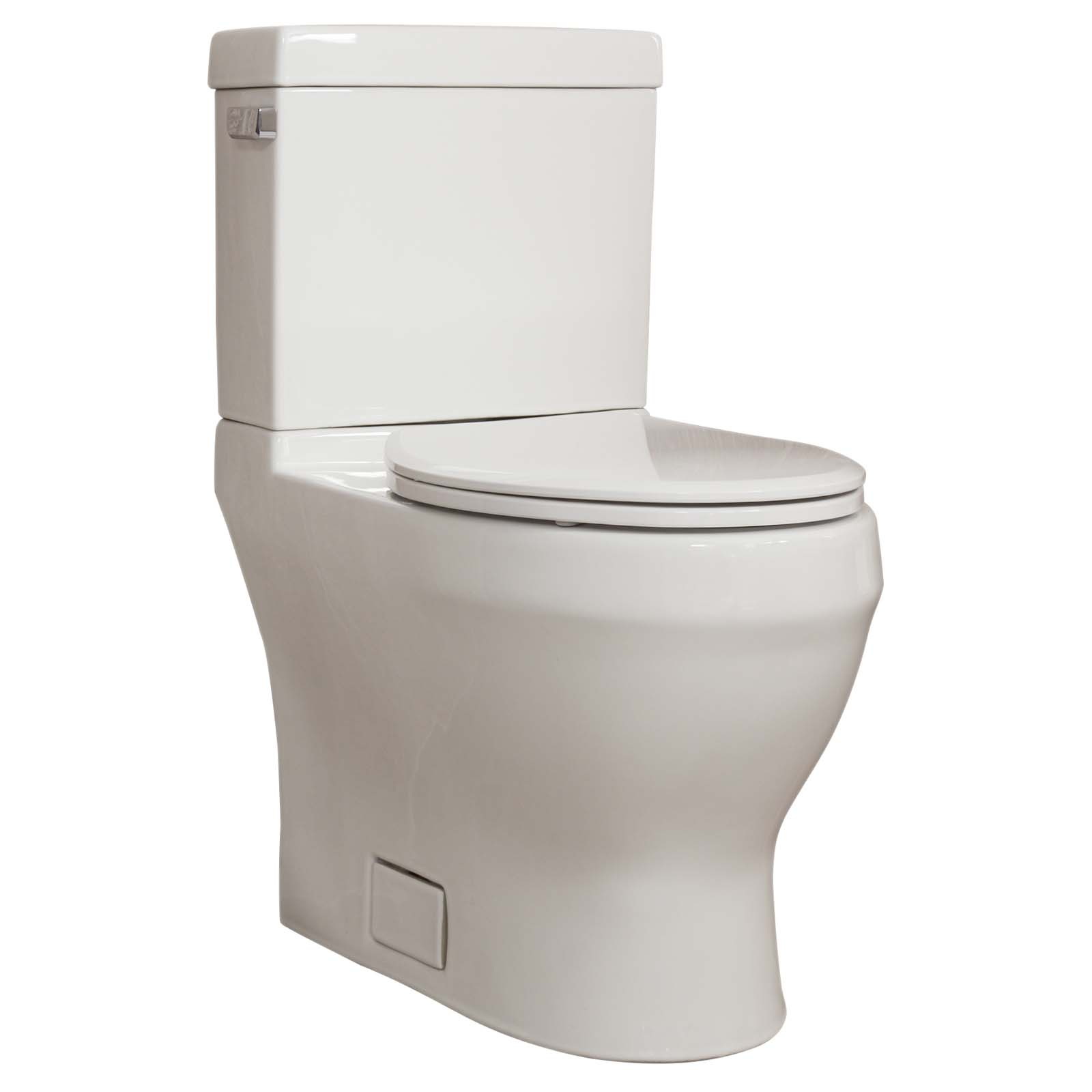 Speakman® T-5000 High Efficiency Skirted Two Piece Toilet, Glenwynn™, Elongated Bowl, 16-1/2 in H Rim, 12 in Rough-In, 1.28 gpf, White, Import