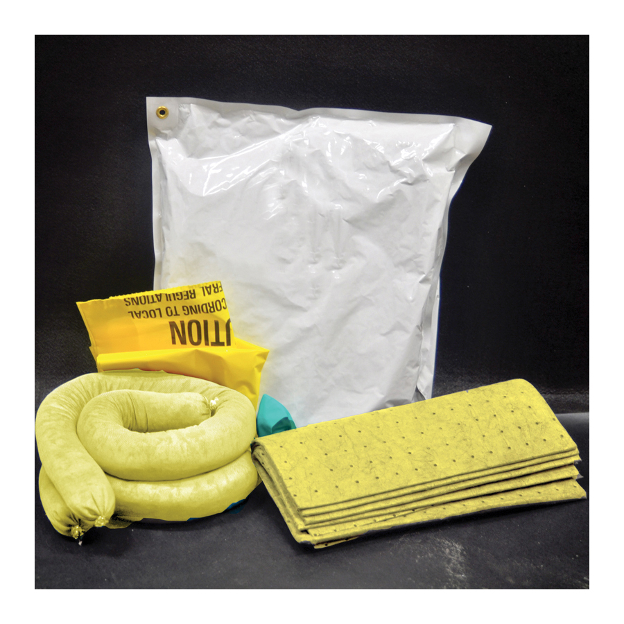 Spilfyter&reg; 211001 Standard Vehicle Spill Kit, 6 gal, Fluids Absorbed: Hazmat