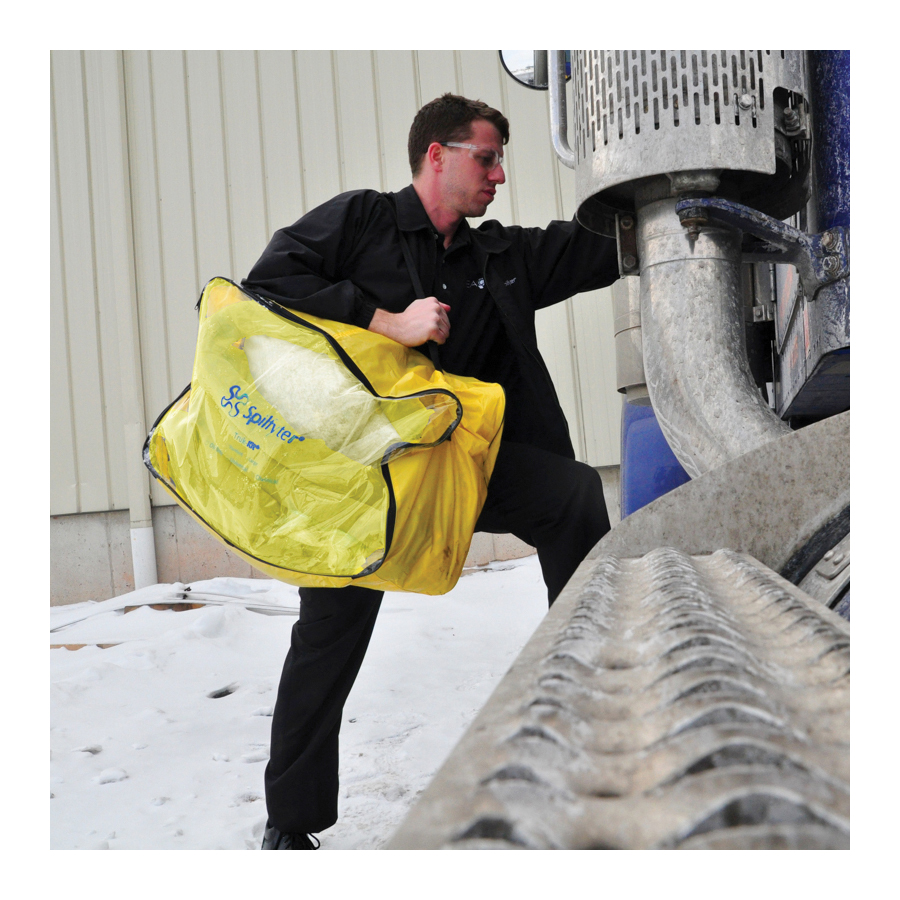 Spilfyter&reg; 211002 Large Spill Kit, 13 gal Zipper Bag, Fluids Absorbed: Hazmat