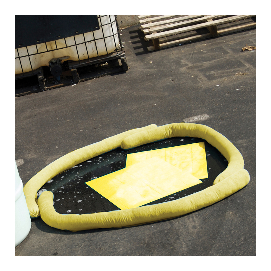 Spilfyter&reg; 211002 Large Spill Kit, 13 gal Zipper Bag, Fluids Absorbed: Hazmat