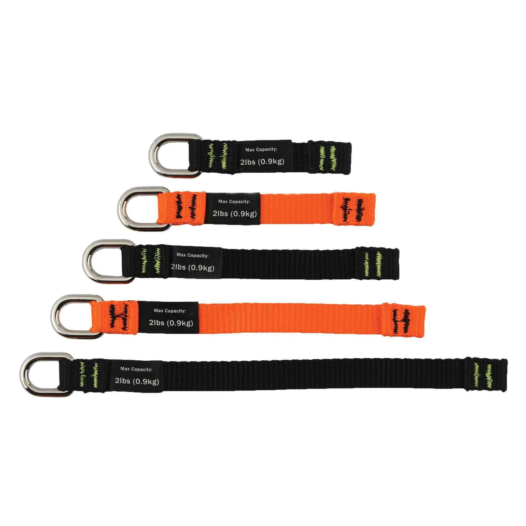 product Ergodyne® 19656 Squids 3186 Iron/Steel Workers Tool Tethering Kit, For Harness, Aluminum/Nylon/Polyester, 48 in HT