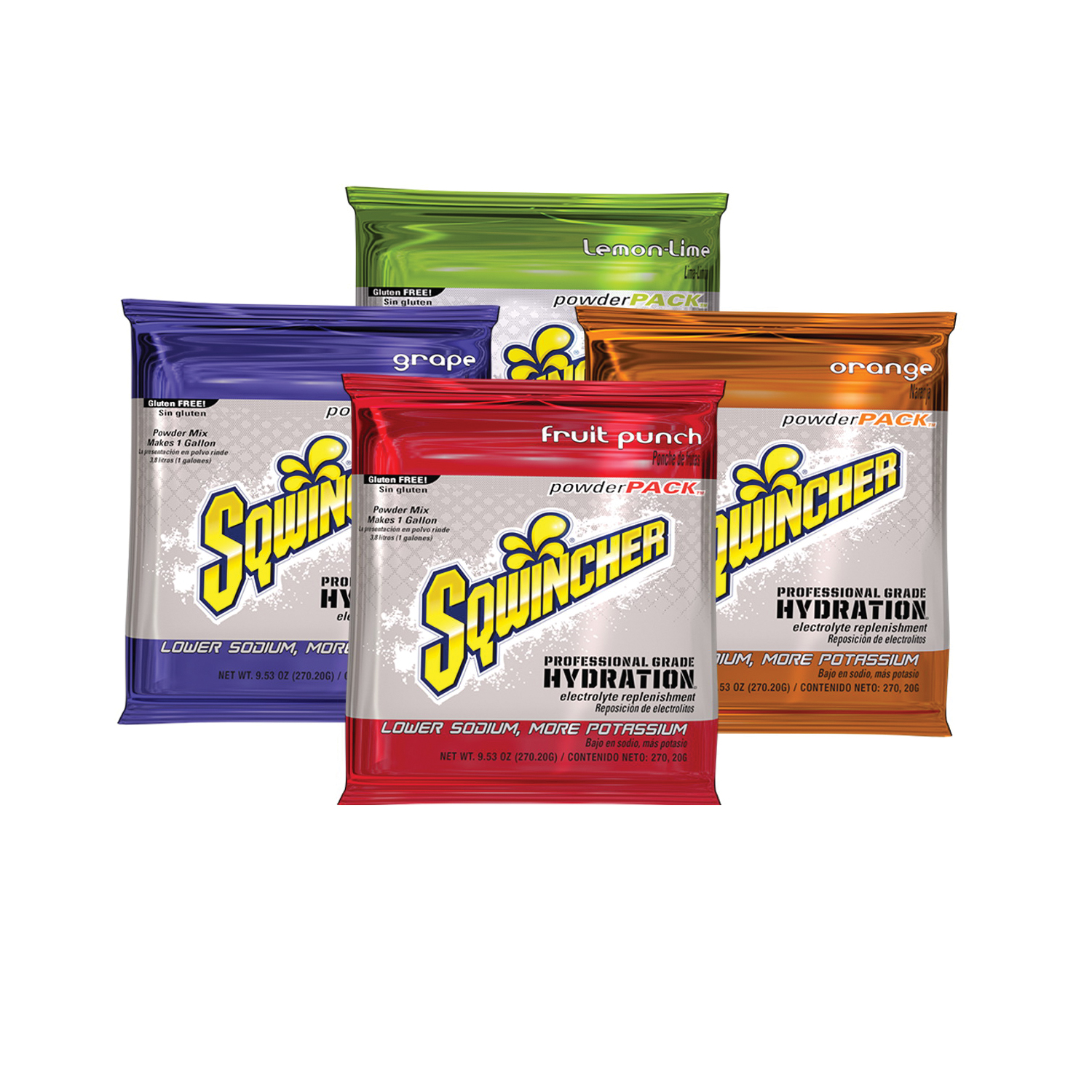 product Sqwincher® 015501-FP Fast Pack® Zero Sports Drink Mix, 0.6 oz Pack, 6 oz Yield, Liquid Form, Fruit Punch