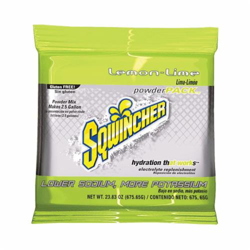 Sqwincher® 016042-FP Powder Pack™ Dry Mix Sports Drink Mix, 23.83 oz Pack, 2.5 gal Yield, Powder Form, Fruit Punch