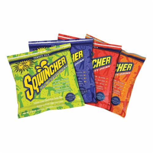 Sqwincher® 016043-LL Powder Pack™ Dry Mix Sports Drink Mix, 23.83 oz Pack, 2.5 gal Yield, Powder Form, Lemon Lime