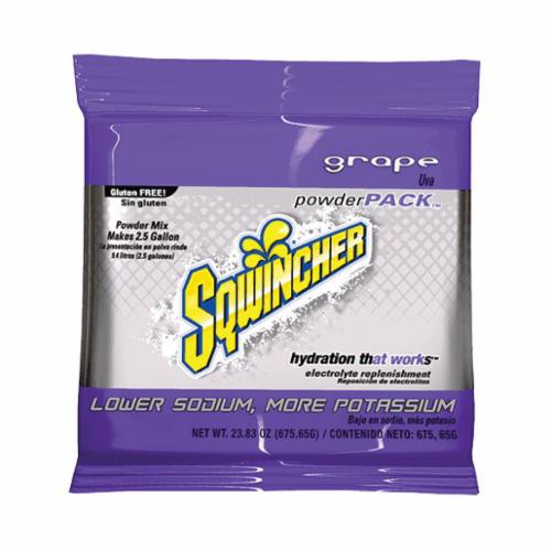 Sqwincher® 016044-AS Powder Pack™ Dry Mix Sports Drink Mix, 23.83 oz Pack, 2.5 gal Yield, Powder Form, Assorted