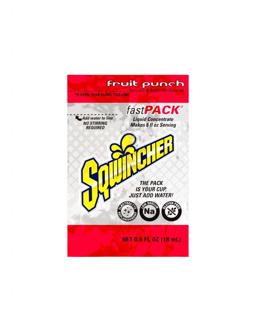 Fast Pack&reg; 159015305 FAST PACK&reg; Concentrate Hydration Single Serve Sports Drink Mix, 0.6 fl-oz Pack, 6 fl-oz Yield, Liquid Form, Fruit Punch