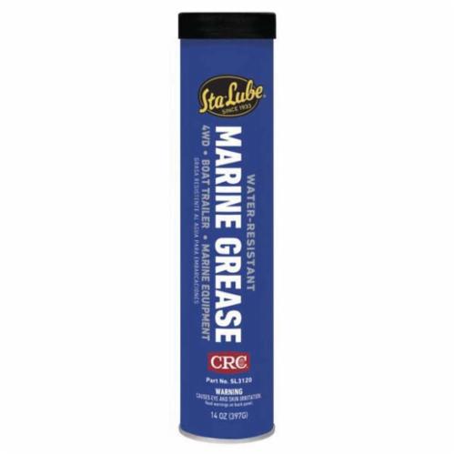 Sta-Lube&reg; SL3120 Non-Flammable Bearing Grease, 14 oz Cartridge, Semi-Solid to Solid Grease Form, Blue, 0 to 325 deg F