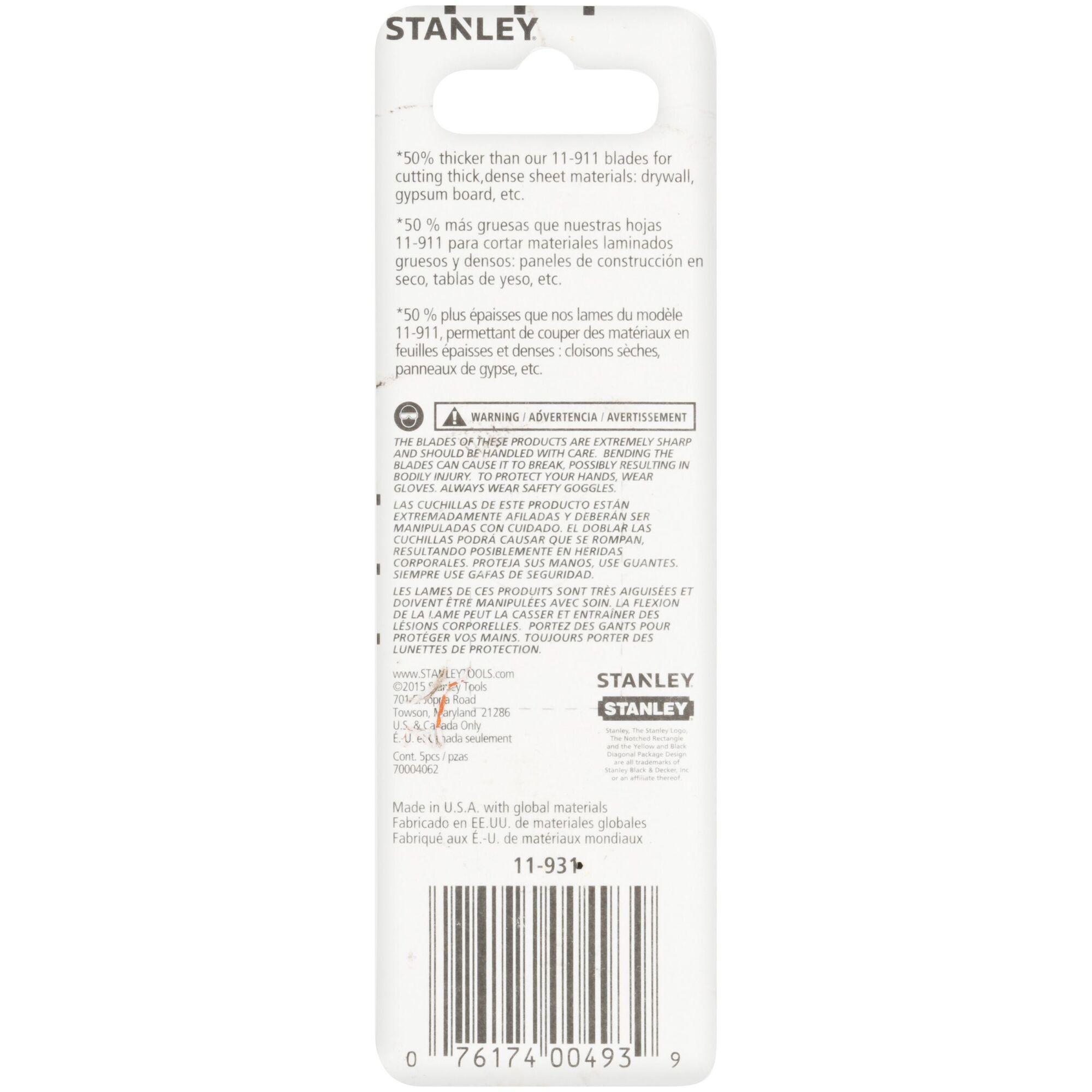 Stanley&reg; 11-931 STANLEY 11-931
