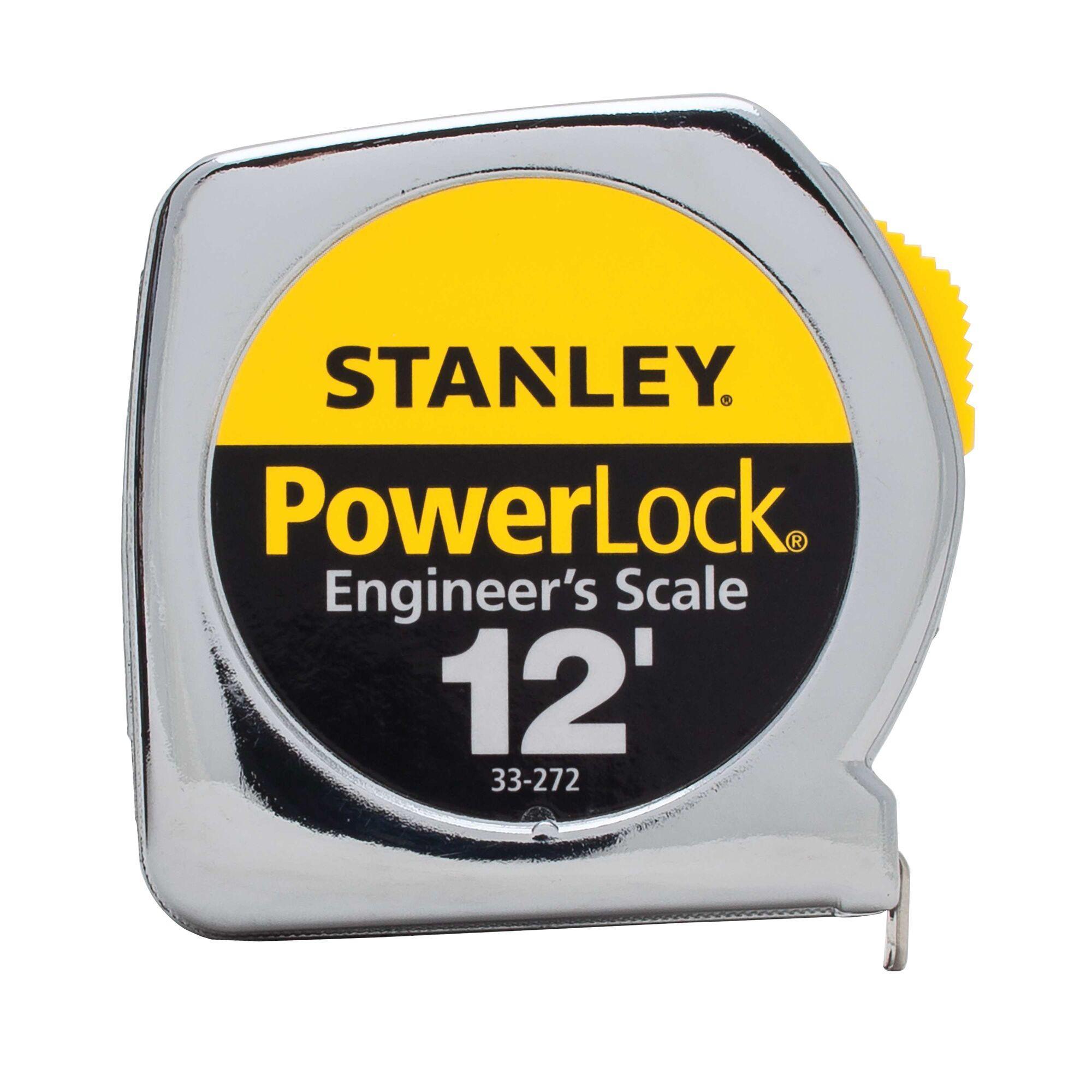 product Stanley® 33-158 Tape Rule, 16 ft L x 3/4 in W Blade, Mylar® Polyester Film Blade, 1/16ths, 1/32nds, 1 mm Graduation