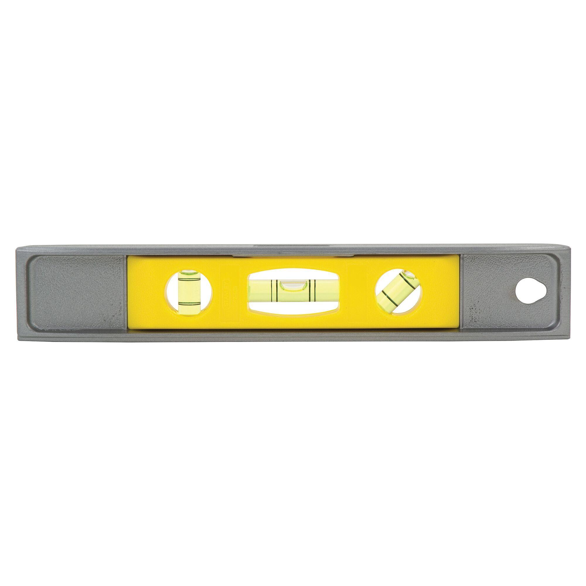 product Stanley® 42-074 Flat Base Lightweight I-Beam Level, 24 in L, 3 Vials, Aluminum, (1) Level/(2) Plumb Vial Position, 0.002 in Accuracy