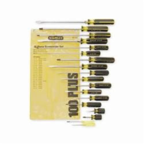 Stanley® 66-052 Precision Screwdriver Set, 6 Pieces, Steel/Plastic, Black Oxide
