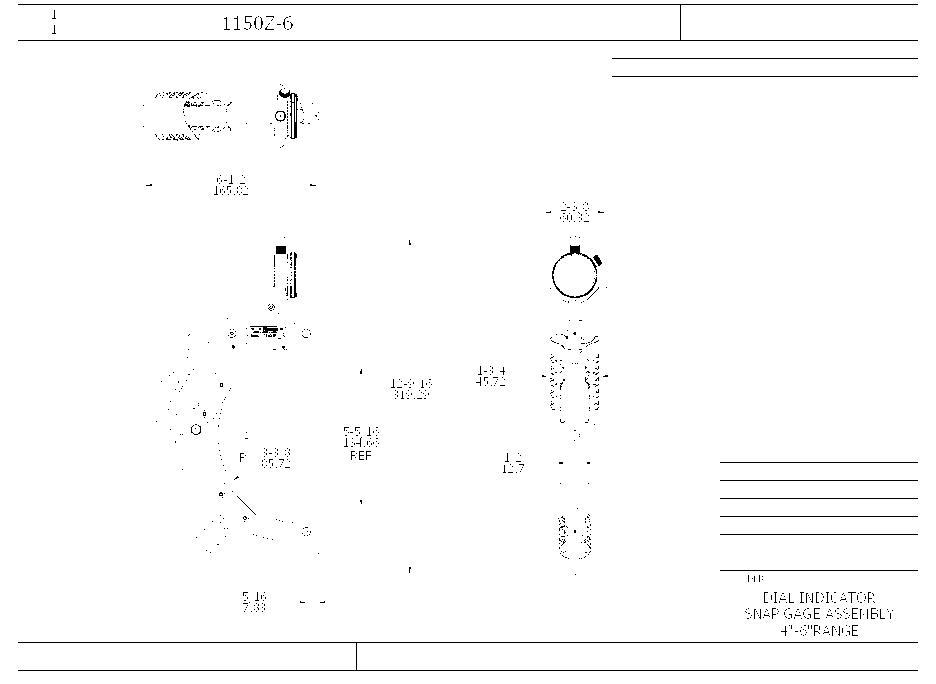 Starrett&reg; 1150Z-6 STAR-53170