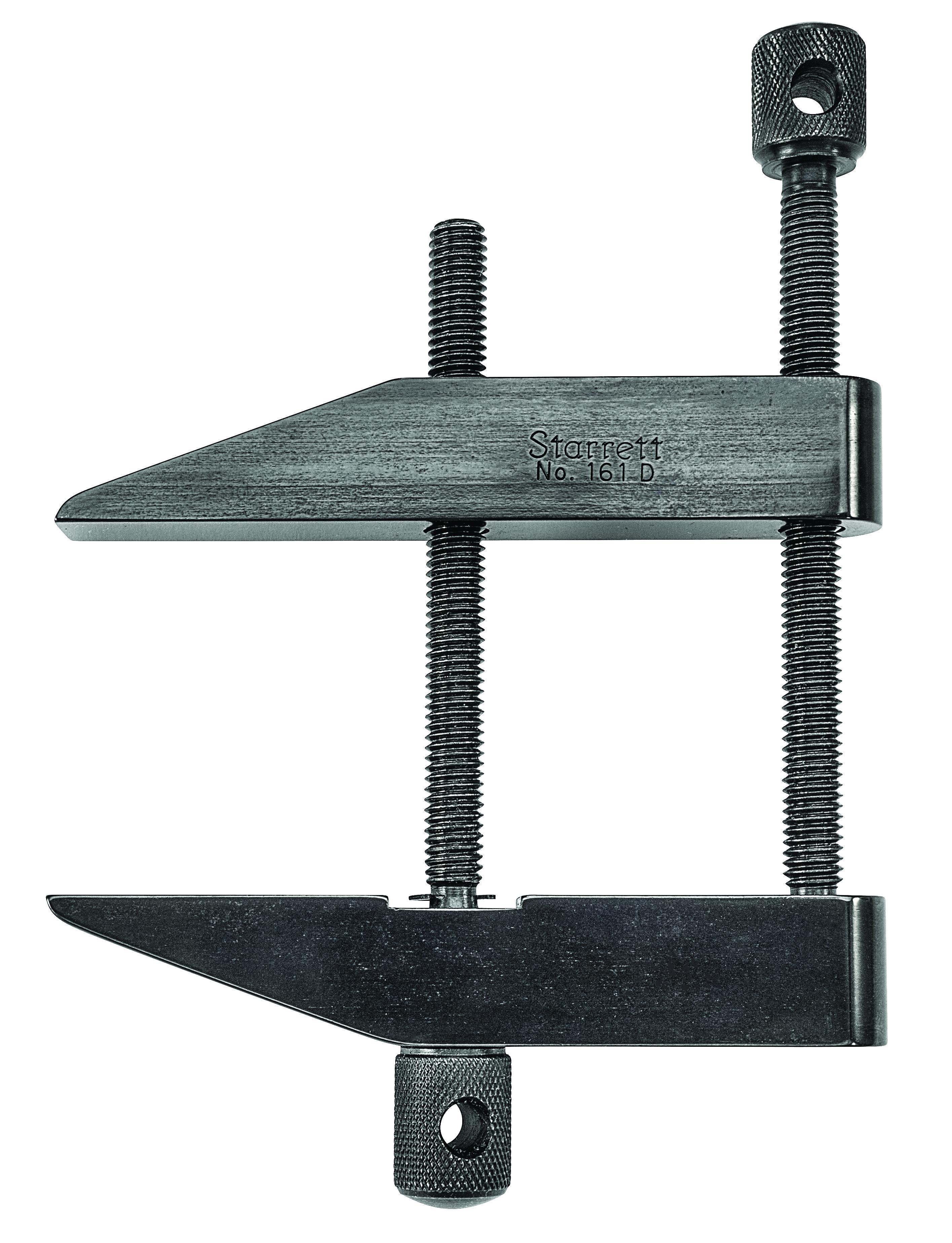 Starrett&reg; 161D Parallel Single Toolmakers Clamp, 2-3/4 in Capacity 1-25/32 in Throat Depth, Hardened Steel