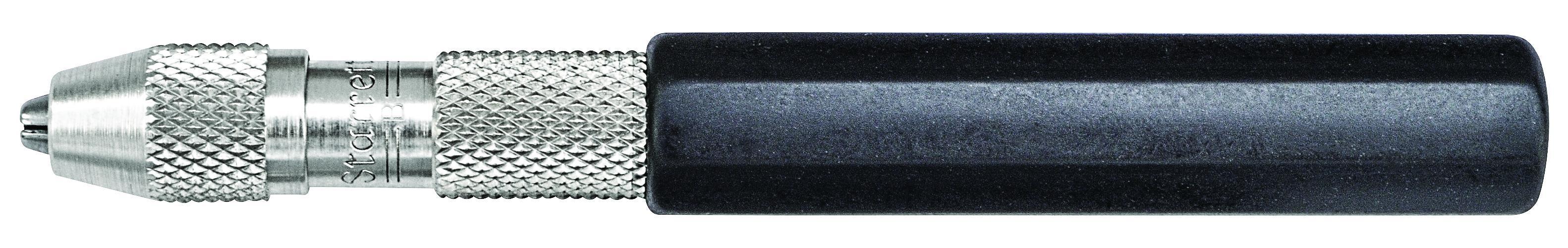 product Starrett® 166A Regular Pin Vise With Insulated Octagonal Handle, 0 to 0.04 in Capacity, 5/16 in Dia x 3 in L, Octagon Handle