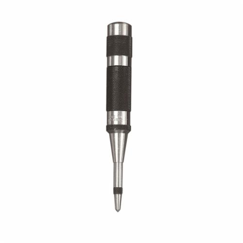 Starrett® 18A Automatic Center Punch With Adjustable Stroke, 9/16 in Tip, 5 in OAL, Steel Tip