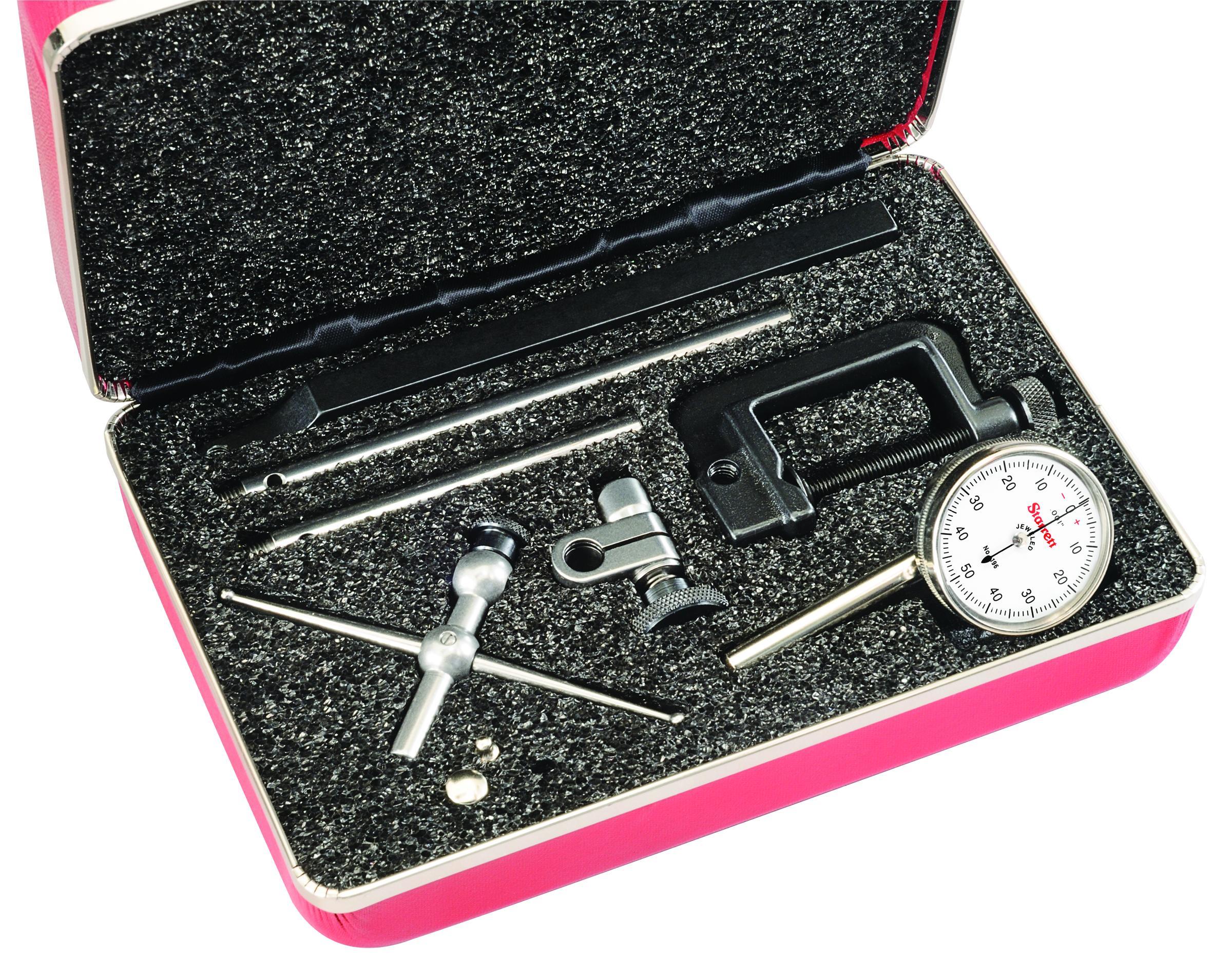 Starrett&reg; 196A5Z 196 Series Universal Back Plunger Dial Indicator, 0.2 in, 0 to 50 to 0 Dial Reading, 0.001 in, 1.38 in Dial