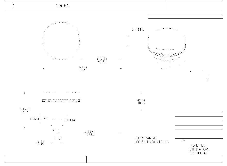 Starrett&reg; 196B1 STAR-50699
