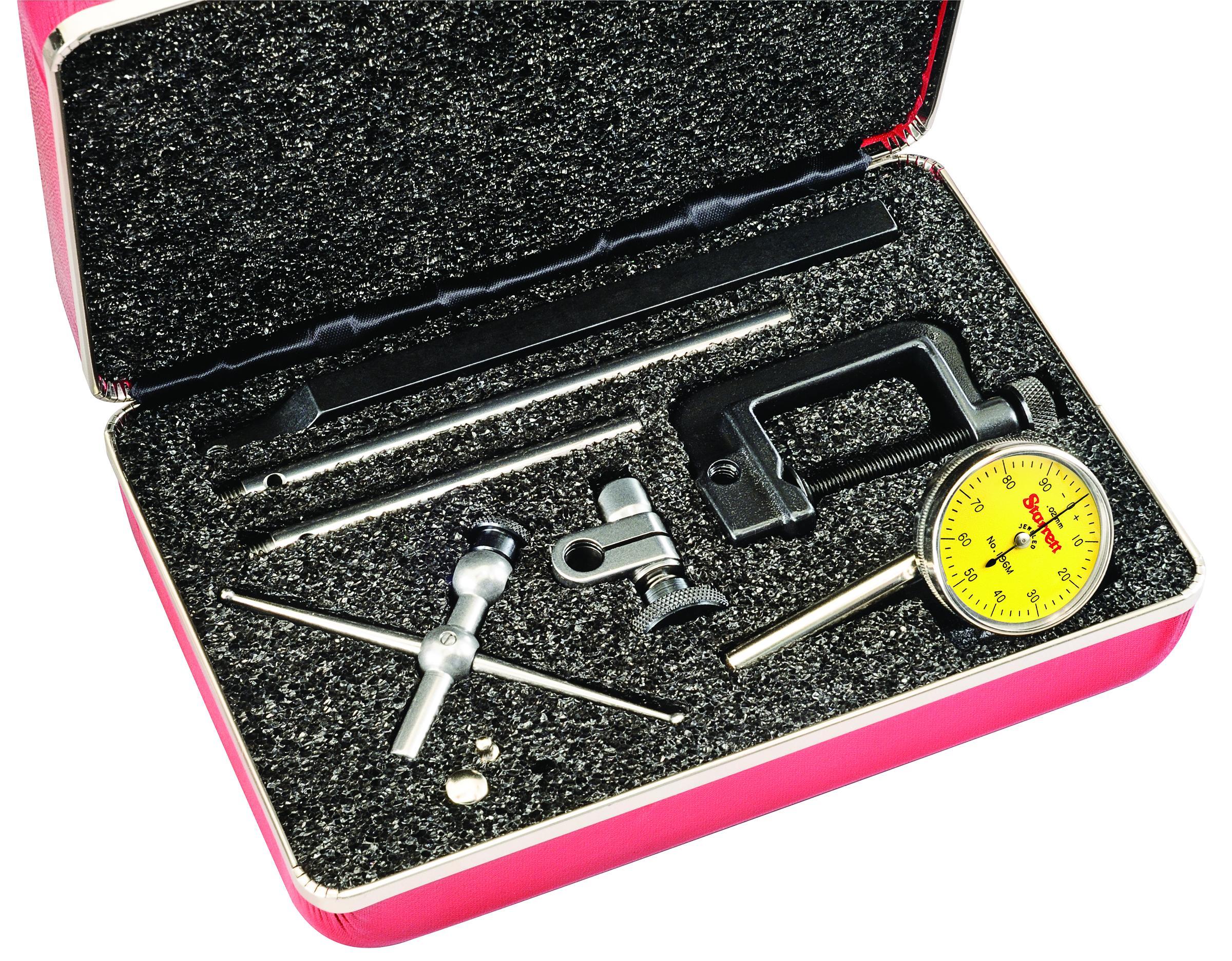 Starrett&reg; 196MA1Z 196 Series Universal Back Plunger Dial Indicator, 5 mm, 0 to 100 Dial Reading, 0.02 mm, 1.45 in Dial